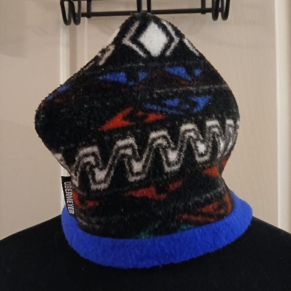 Vintage Obermeyer Polartec fleece beanie hat southwest pattern toddler youth